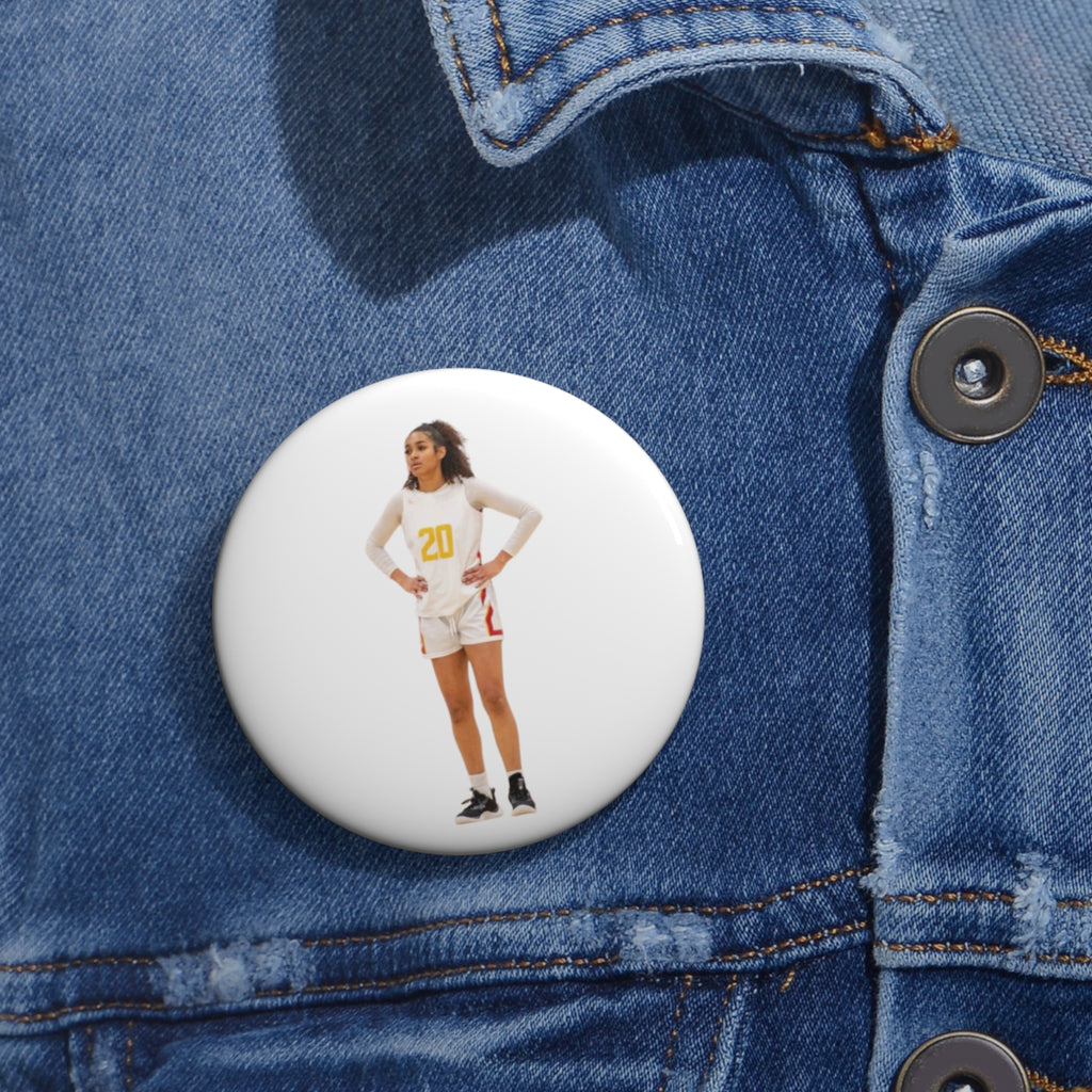 Proud Fan Pin - Custom Button Pin (White)