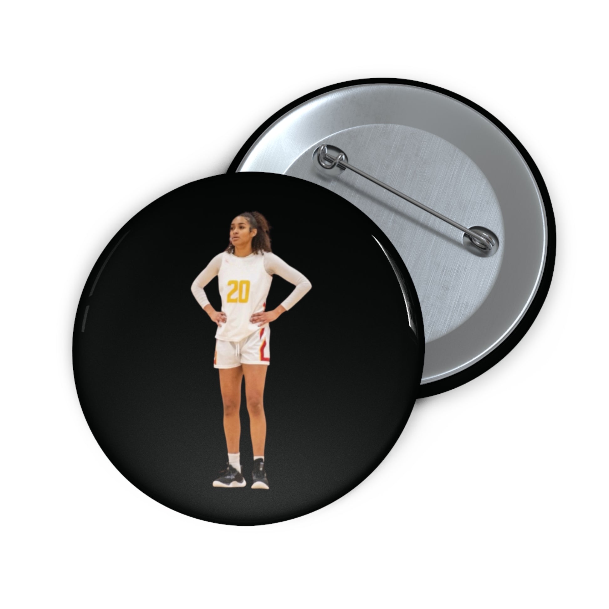 Proud Fan Pin - Custom Button Pin (Black)