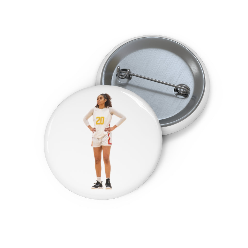 Proud Fan Pin - Custom Button Pin (White)