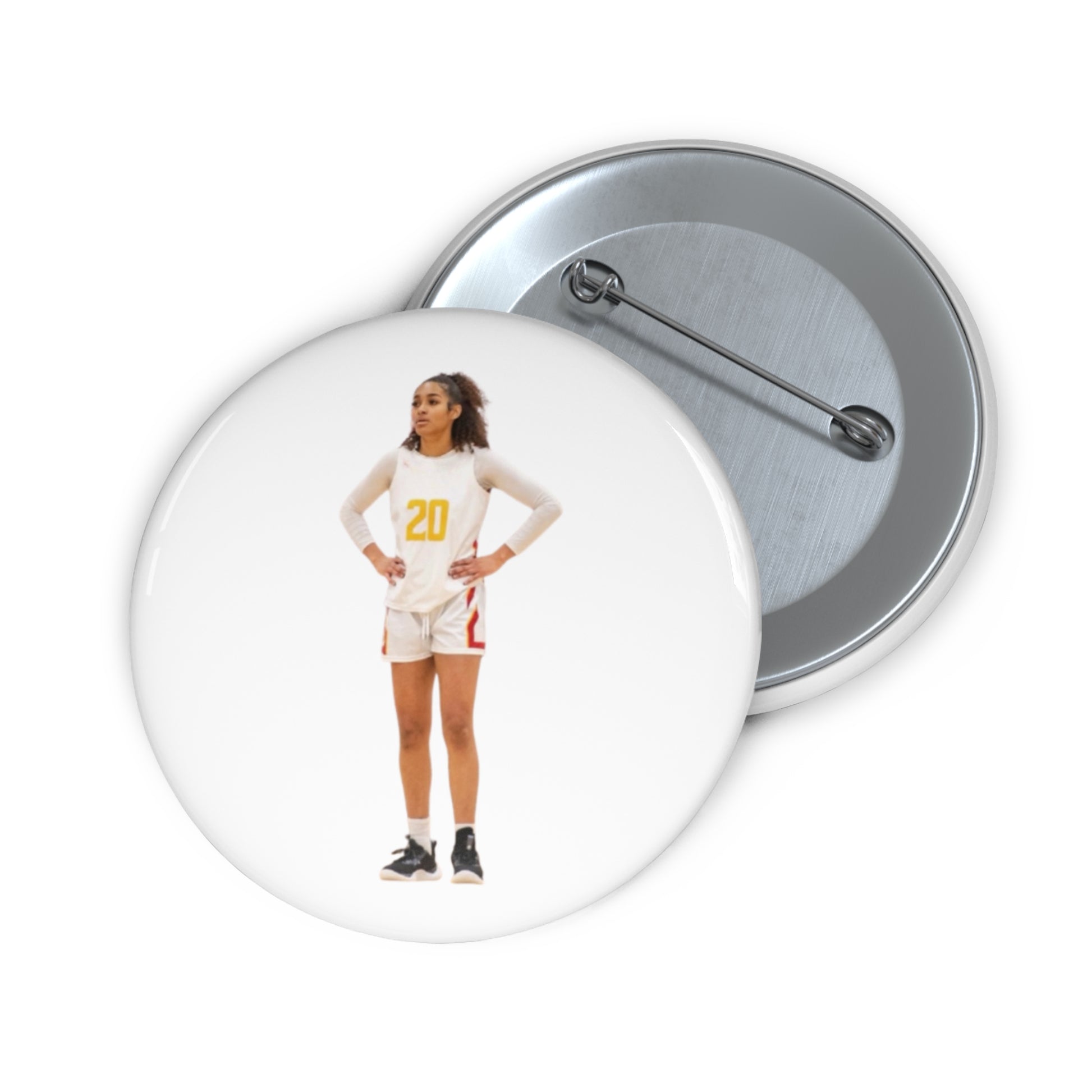 Proud Fan Pin - Custom Button Pin (White)