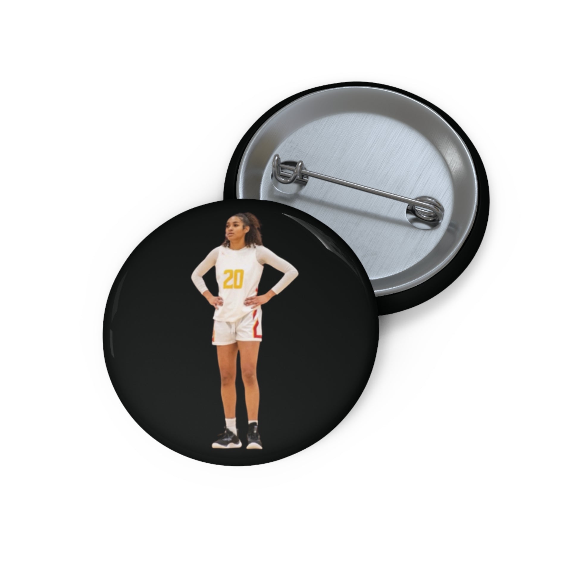 Proud Fan Pin - Custom Button Pin (Black)